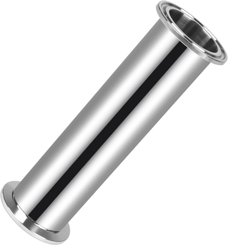 JMCOLMT Tri Clamp Tube 1.5 Inch Tube OD Sanitary Spool Tube Length 6 Inch Clamp End OD 50.5mm 304 Stainless Steel Seamless Round Tubing - Image 1